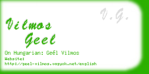 vilmos geel business card